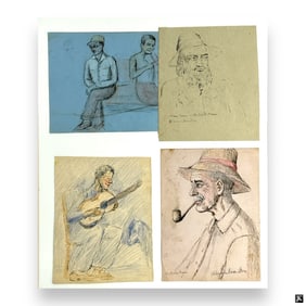 Hildegarde Hamilton (USA 1898-1970) 4 Sketches