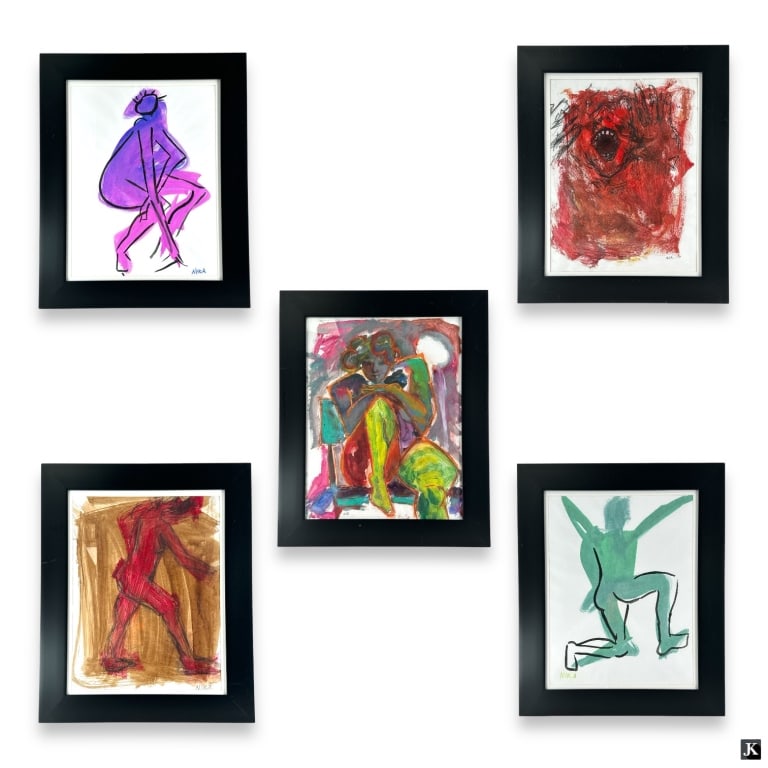 5 Nikki Bella WWE Ink on Paper Sketches (1 of 8)