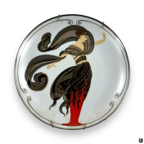 Franklin Mint Erte "Flames of Love" Plate