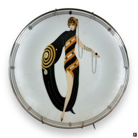 Franklin Mint Erte "Emeralds & Pearls" Plate