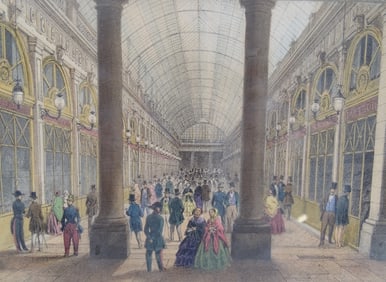 J. Jacotret Color Print "Galerie D'orleans"
