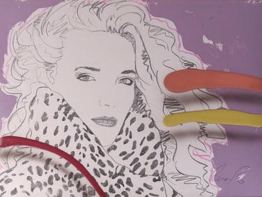 Jim Ceravolo (b. 1953) Mixed Media "Pretty Woman"