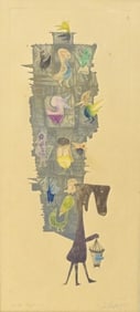 Guillermo Silva Santamaria (1921-2007) Etching