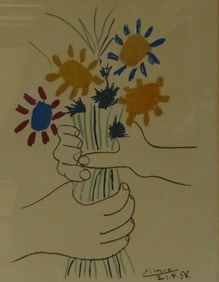 Attributed to: Pablo Picasso Framed Color Print