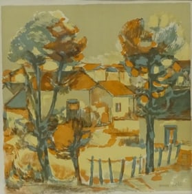 Eliane Thiollier (1926-1989) Lithograph