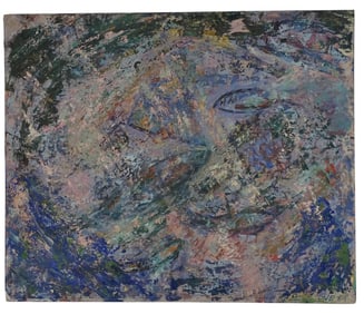Artist Unknown Oil/Canvas "Abstract"