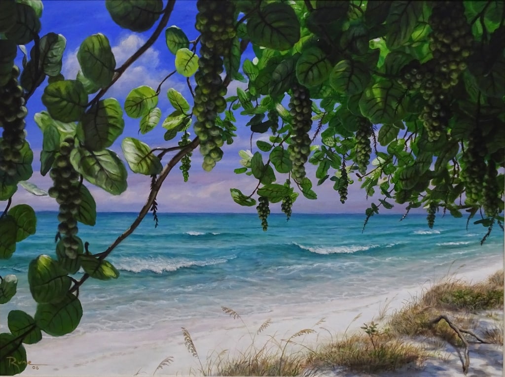 Artist Unknown Oil/Canvas "Beach Scene" (1 of 5)