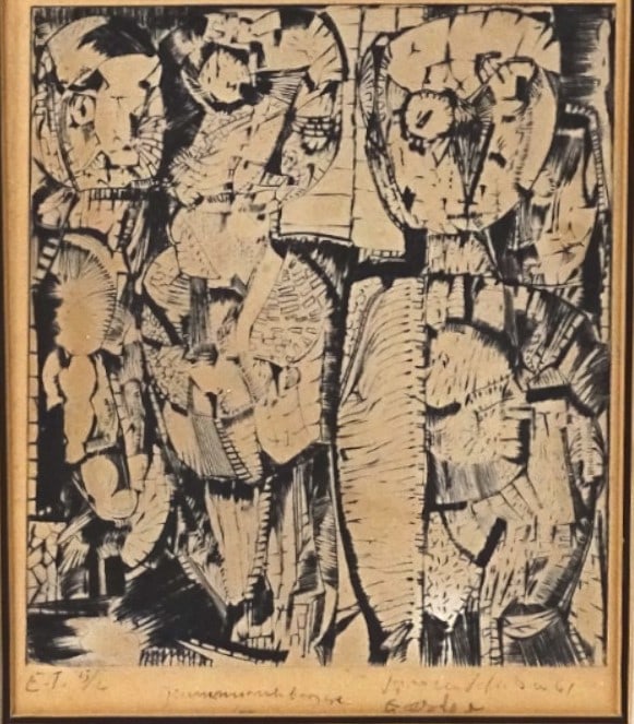 Artist Unknown Etching Numbered 5/6 (1 of 5)