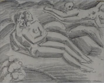 Alfred Hagel (1885-1945) Pencil/Paper