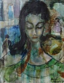 Nanni Bensa (1916-2011) Watercolor/Canvas