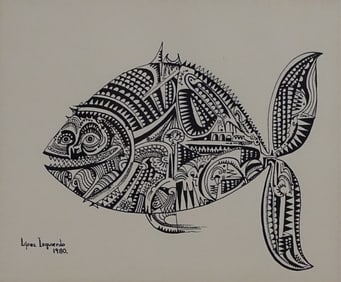 Lopez Izquierdo Ink Drawing/Paper