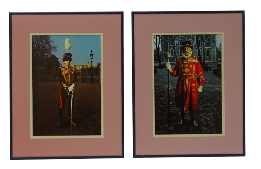Pair Vintage Color Prints of British Royal Guards (1 of 5)