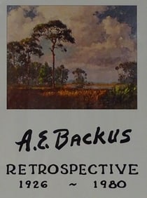 Vintage Framed A.E Backus Framed Poster