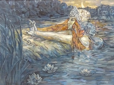Attr: Mikhail Vrubel Oil/Canvas Princess Volkhova