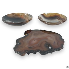 3 Piece Agate Lot