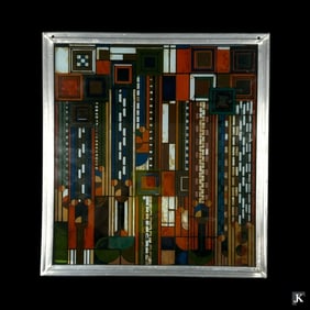 Frank Lloyd Wright (USA 1869-1959) Stained Glass