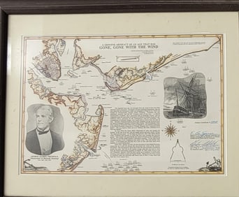 FRAMED, SIGNED PRINT W/ARTIFACT DR. E. LEE SPENCE