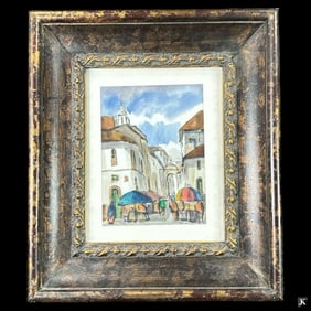 Hernan Davila (ECUADOR 20th C) Watercolor
