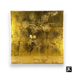 Demian Flores (MEXICO B1971) Screen Print On Gold