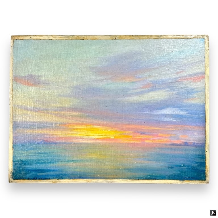 Carl W. Brandien Oil on Canvas "Ceylon.30" (1 of 4)