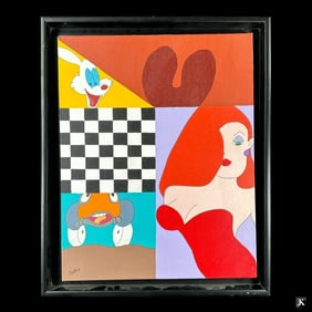 Oil On Canvas (Who Framed Roger Rabbit) Signed