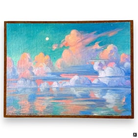 Carl W. Brandien Oil on Canvas "Java Sea"