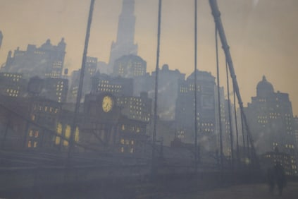 Tavik Frantisek Simon Color Aquatint "New York"