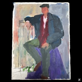 Water Color On Paper Unknown Artist.