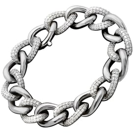 14k White Gold 4.40ct Diamond Bracelet