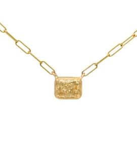 14K Yellow Gold with 1ct Light Yellow Diamond