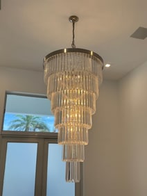 Massive Modern Drop Chandelier