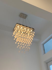 A Modern Drop Tear Chandelier