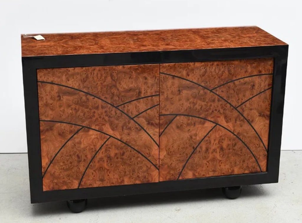 Leon Rosen, Boca Cabinet: Leon Rosen, Boca Cabinet. USA. 1980. Pace Collection. 32 high x 48 wide x 18 inches wide