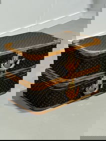 (2) Two LV Suitcases