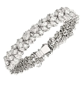 Piranessi 20Ct Diamond Bracelet in 18K White Gold