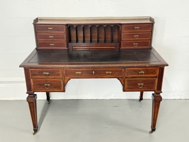 French Leather Top Desk