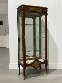 An Antique French Marble Top Curio