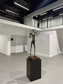Itzik Asher Bronze "Lady with Lyre"