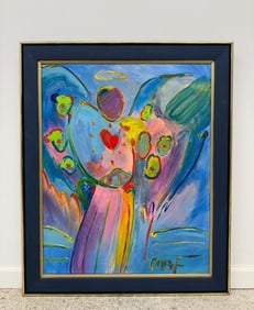 Peter Max, "Angel with Heart"