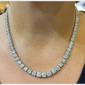 Platinum 55.00 Ct. Diamond Necklace
