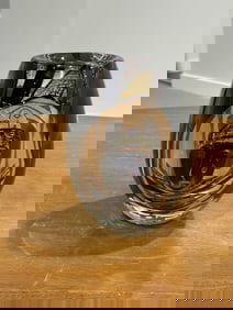 Hanne Dreutler Art Glass Vase
