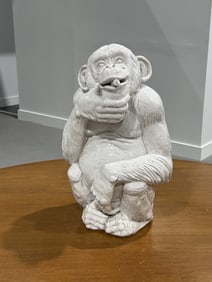 Blanc De Chine Porcelain Monkey