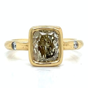 18K Yellow Gold 2.01 Ct. Fancy Yellow Diamond Ring