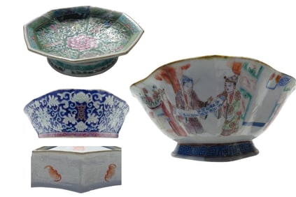 Antique Chinese Famille Rose Porcelain Objects