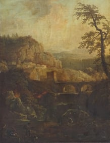 Attr: Claude-Joseph Vernet Oil/Canvas "Capriccio"