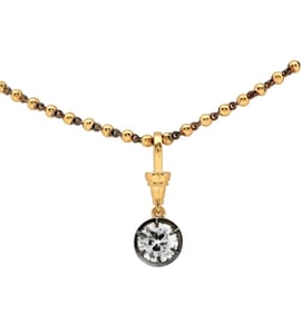 1.70Ct European Cut Diamond Necklace in 18K