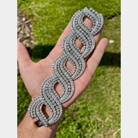 1950’s Platinum 78.00 Ct. Diamond Bracelet