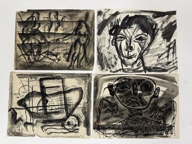 Lot Rolph Scarlett (1889-1984) Mixed Media/Paper
