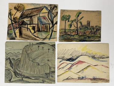 Lot Rolph Scarlett (1889-1984) Pastel/Paper