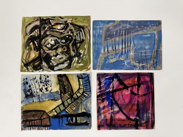 Lot Rolph Scarlett (1889-1984) Mixed Media/Paper